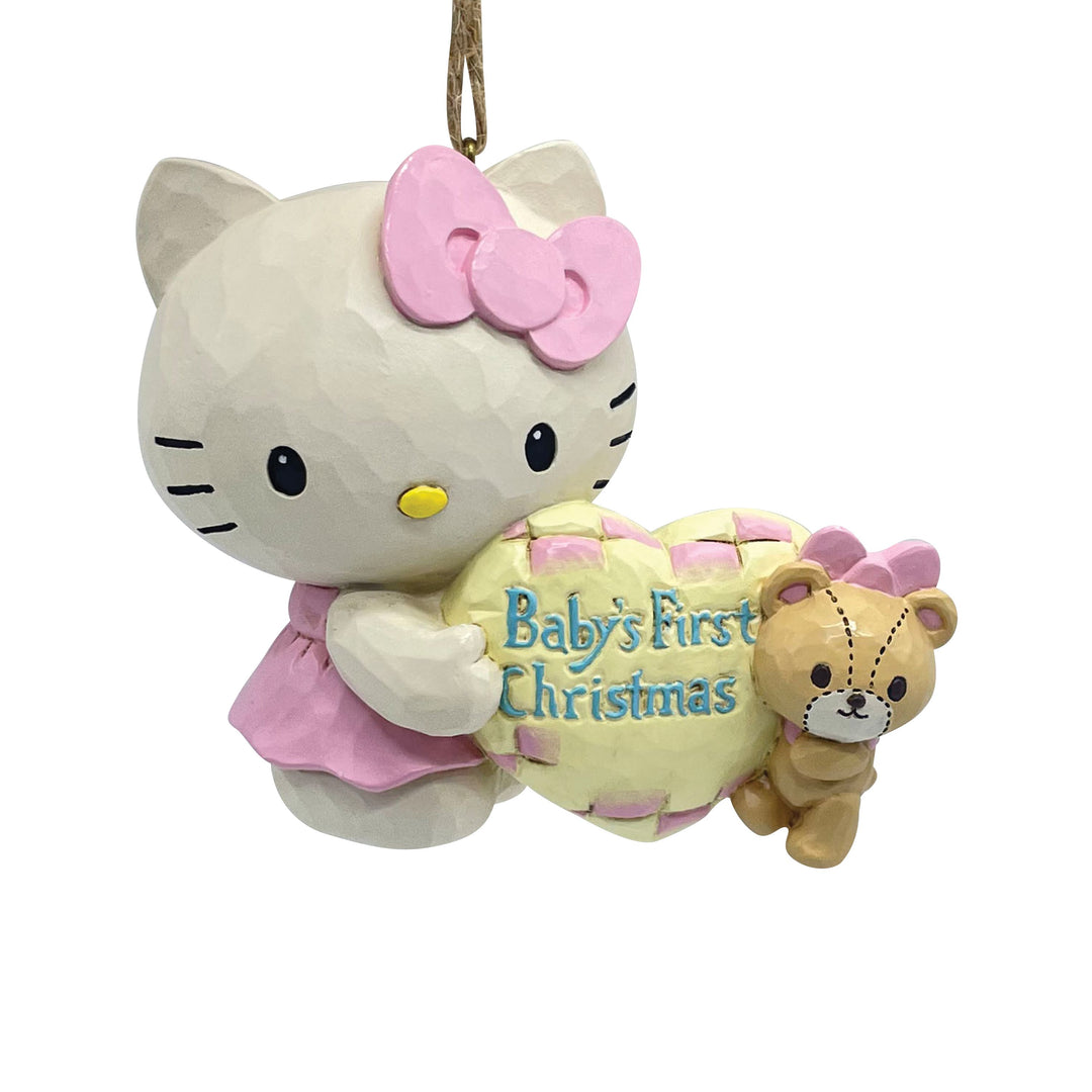 Jim Shore Sanrio: Hello Kitty Baby Girl's First Hanging Ornament sparkle-castle