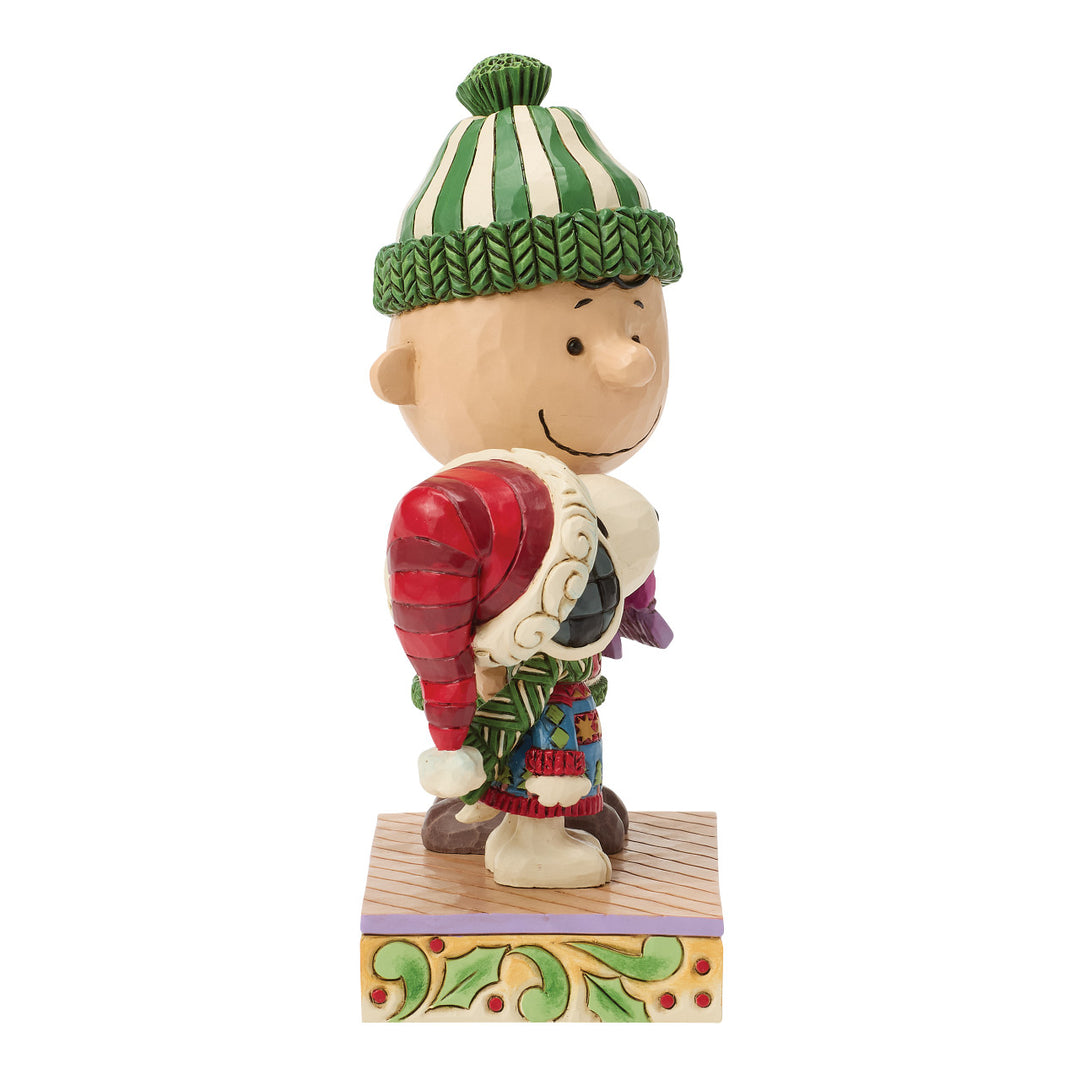 Jim Shore Peanuts: Snoopy & Charlie In Christmas Sweaters Figurine sparkle-castle