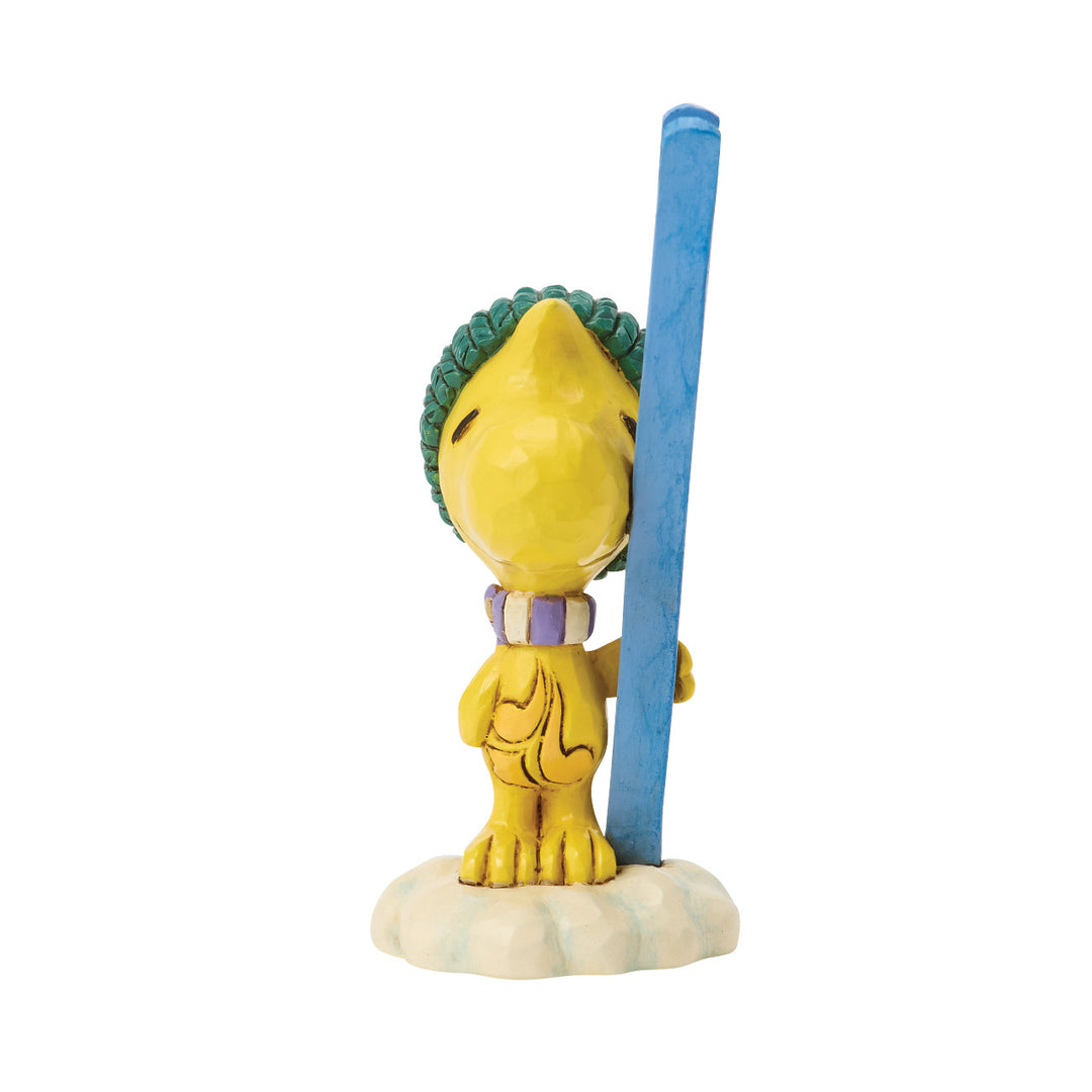 Jim Shore Peanuts: Woodstock with Skis Miniature Figurine sparkle-castle