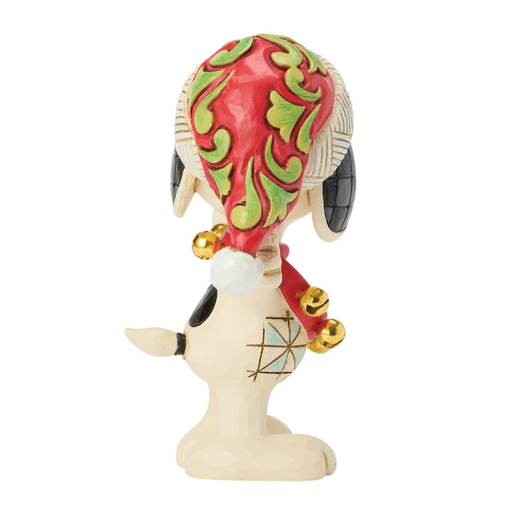 Jim Shore Peanuts: Snoopy with Bells Miniature Figurine sparkle-castle