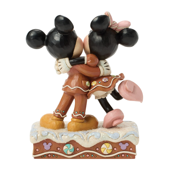 Jim Shore Disney Traditions: Mickey and Minnie Gingerbread Figurine sparkle-castle