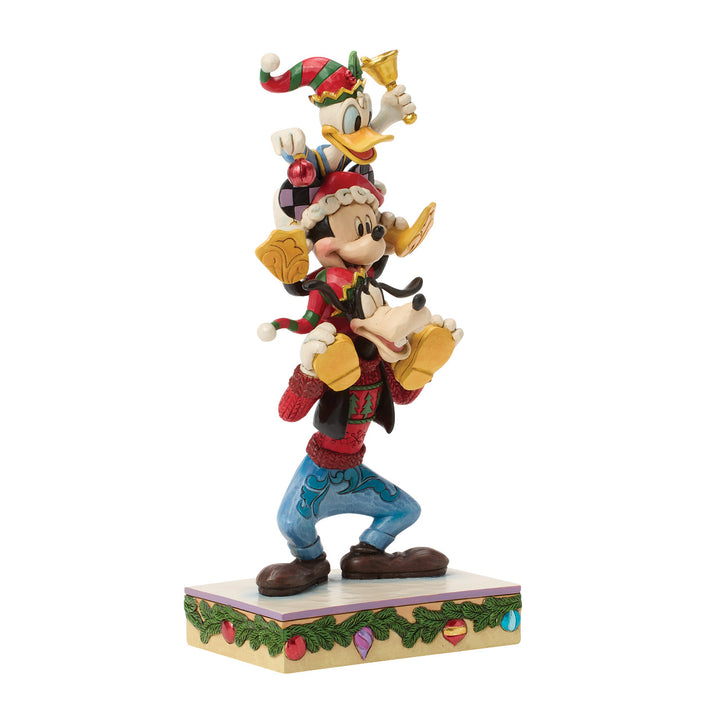Jim Shore Disney Traditions: Mickey, Donald, and Goofy Stacked Figurine sparkle-castle