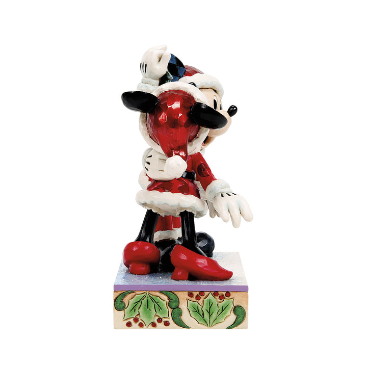 Jim Shore Disney Traditions: Mickey & Minnie Mistletoe Figurine sparkle-castle