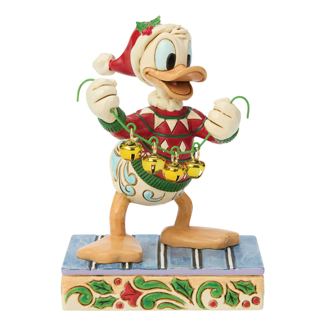 Jim Shore Disney Traditions: Donald Duck With Bells Figurine sparkle-castle