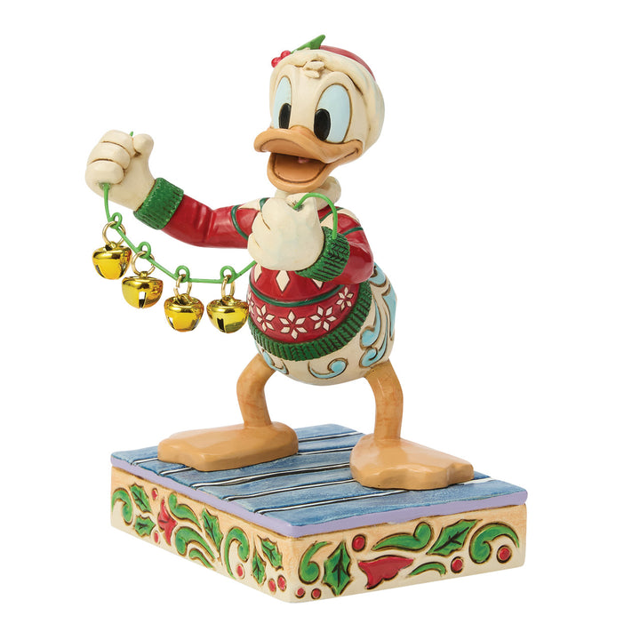 Jim Shore Disney Traditions: Donald Duck With Bells Figurine sparkle-castle