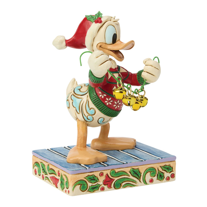 Jim Shore Disney Traditions: Donald Duck With Bells Figurine sparkle-castle