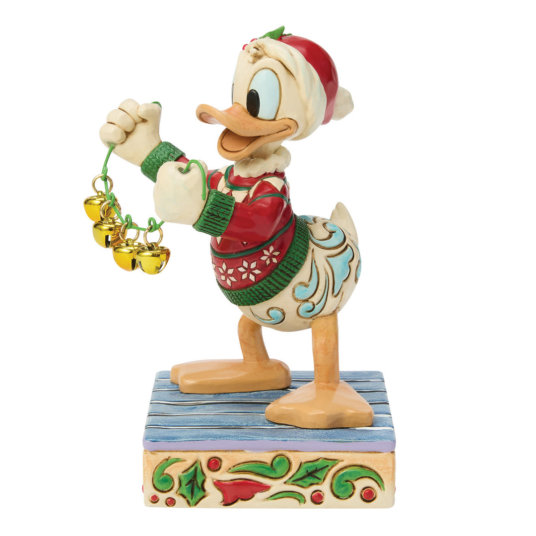 Jim Shore Disney Traditions: Donald Duck With Bells Figurine sparkle-castle