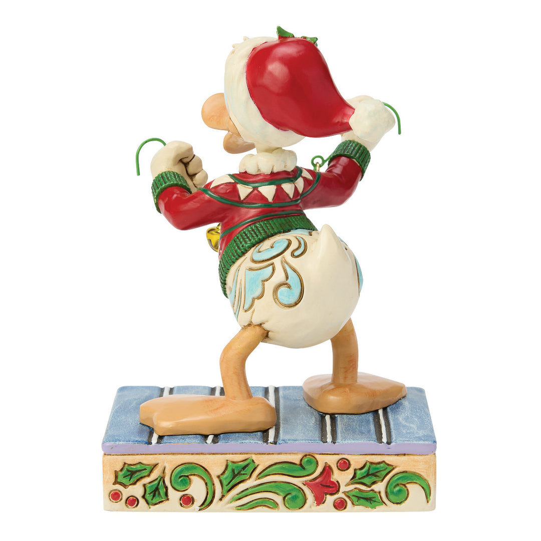 Jim Shore Disney Traditions: Donald Duck With Bells Figurine sparkle-castle