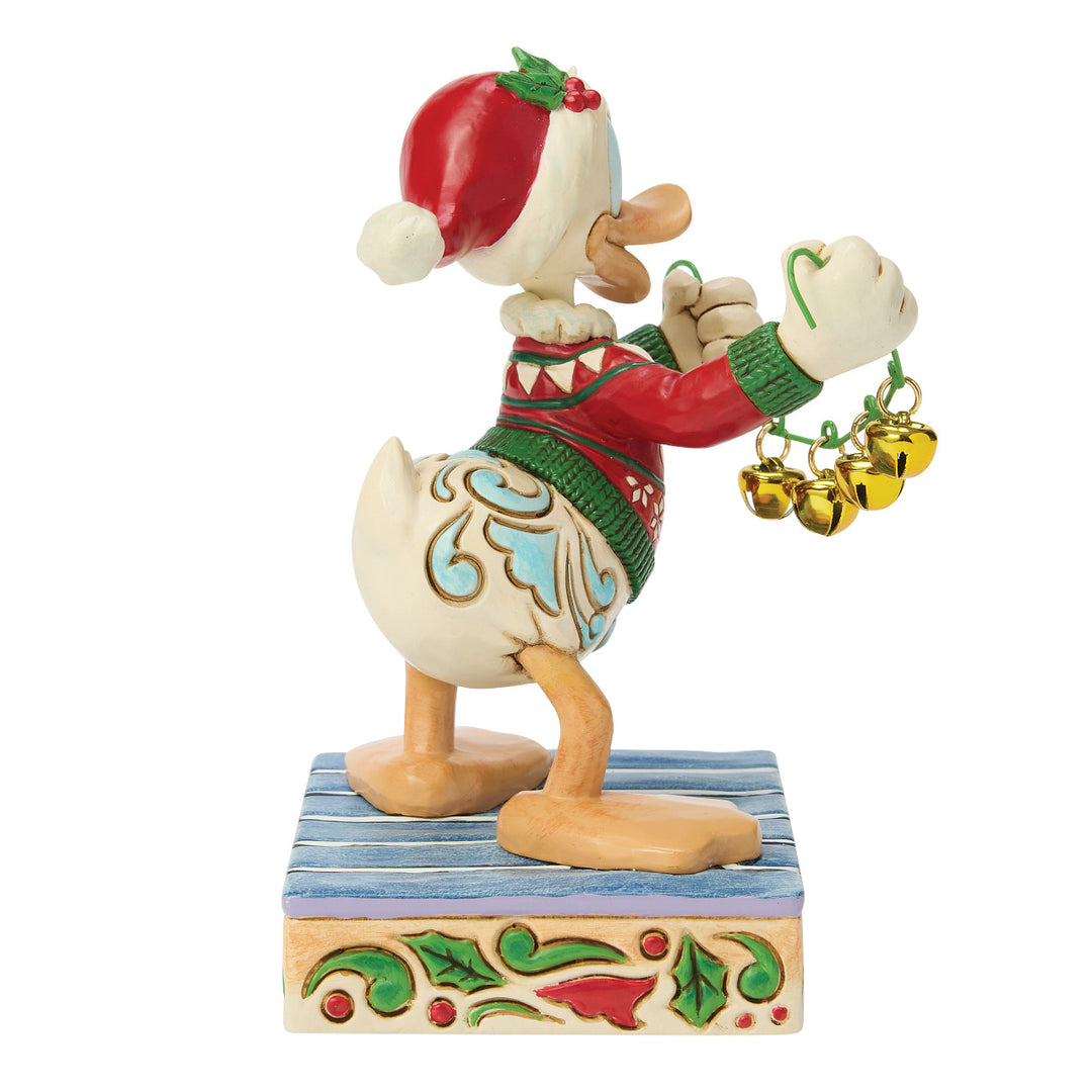 Jim Shore Disney Traditions: Donald Duck With Bells Figurine sparkle-castle