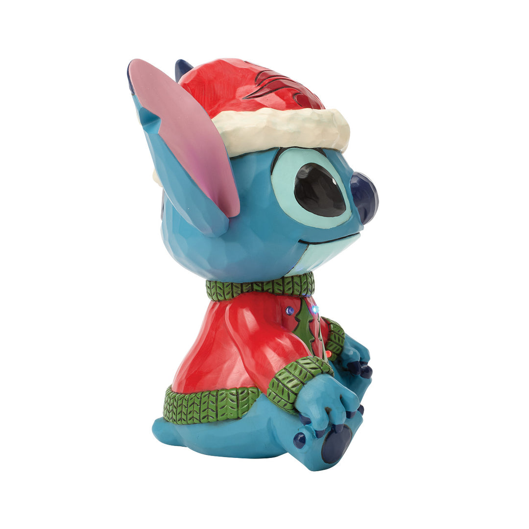 Jim Shore Disney Traditions: Stitch In Ugly Sweater Figurine sparkle-castle