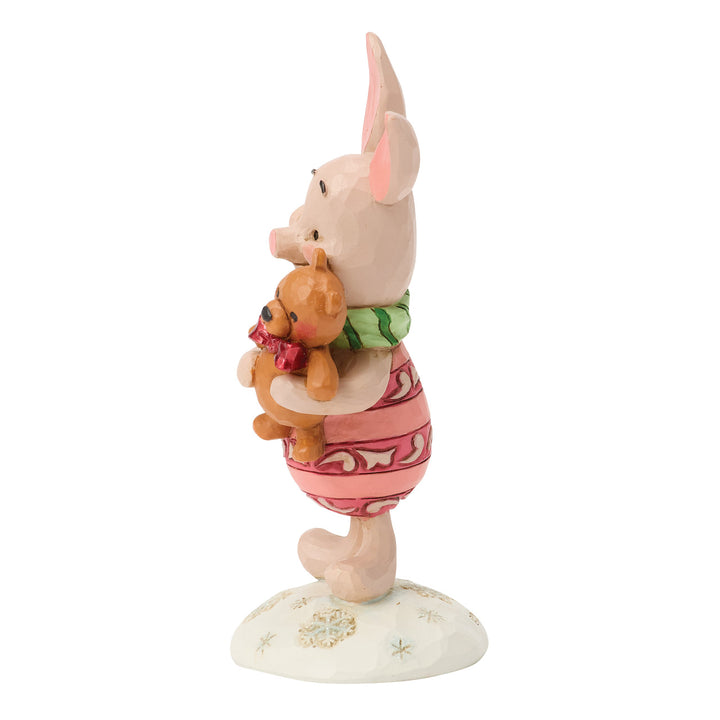 Jim Shore Disney Traditions: Christmas Piglet Miniature Figurine sparkle-castle