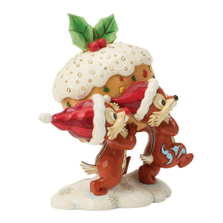 Jim Shore Disney Traditions: Chip & Dale Carrying Fruit Cake Figurine sparkle-castle