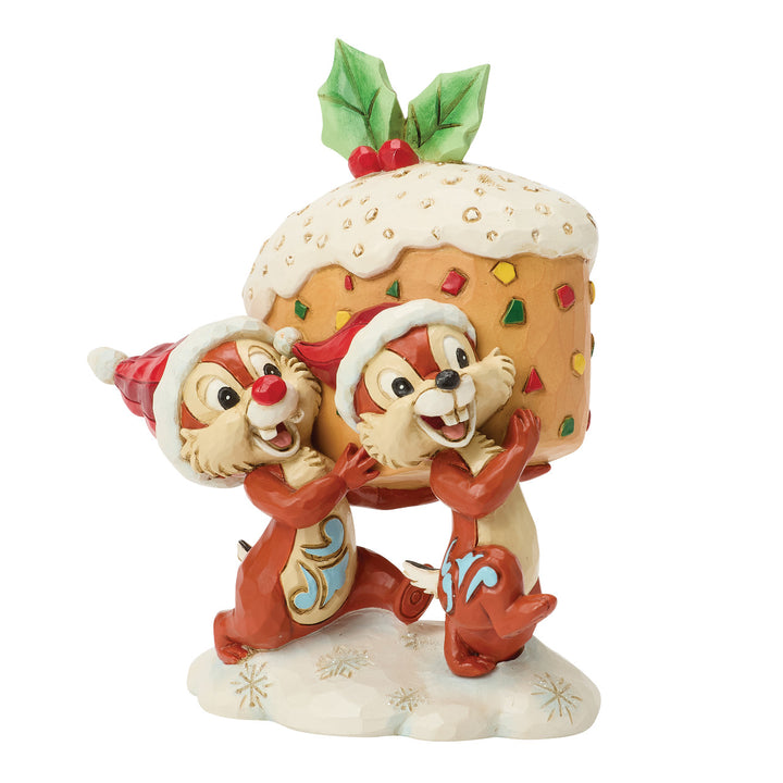 Jim Shore Disney Traditions: Chip & Dale Carrying Fruit Cake Figurine sparkle-castle