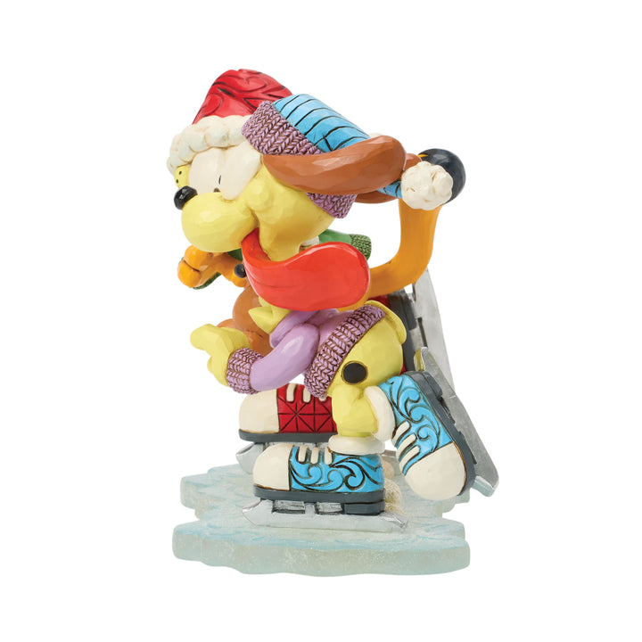 Jim Shore Garfield: Garfield, Odie, and Pooky Ice Skating Figurine sparkle-castle
