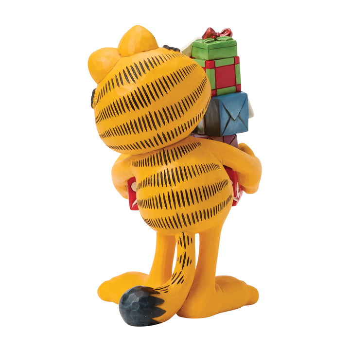 Jim Shore Garfield: Garfield with Presents Figurine sparkle-castle