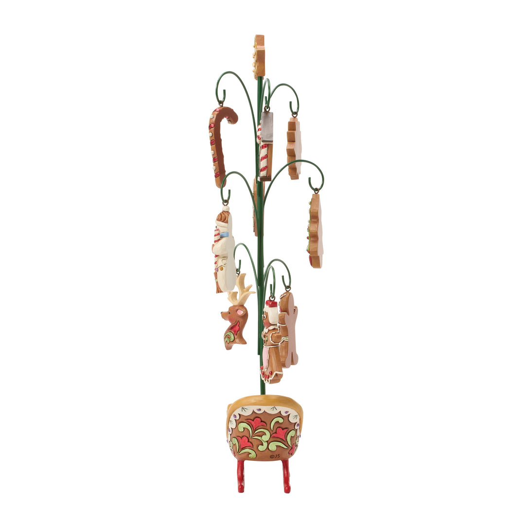 Jim Shore Heartwood Creek: Gingerbread Christmas Tree With Cookie Ornaments Figurine sparkle-castle