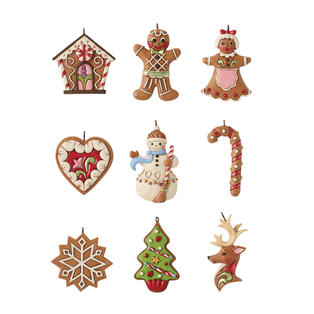 Jim Shore Heartwood Creek: Gingerbread Christmas Tree With Cookie Ornaments Figurine sparkle-castle