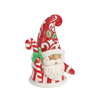 Jim Shore Heartwood Creek: Gnome Holding Large Candy Cane Figurine sparkle-castle