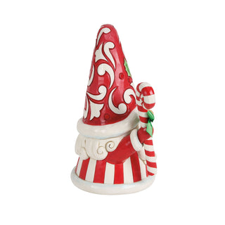 Jim Shore Heartwood Creek: Gnome Holding Large Candy Cane Figurine sparkle-castle