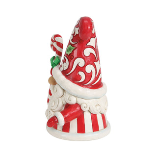 Jim Shore Heartwood Creek: Gnome Holding Large Candy Cane Figurine sparkle-castle