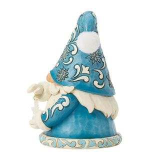 Jim Shore Heartwood Creek: Gnome Holding Snowflake Figurine sparkle-castle