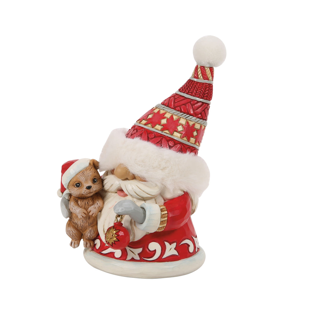 Jim Shore Heartwood Creek: Gnome Hugging Cute Puppy Figurine sparkle-castle