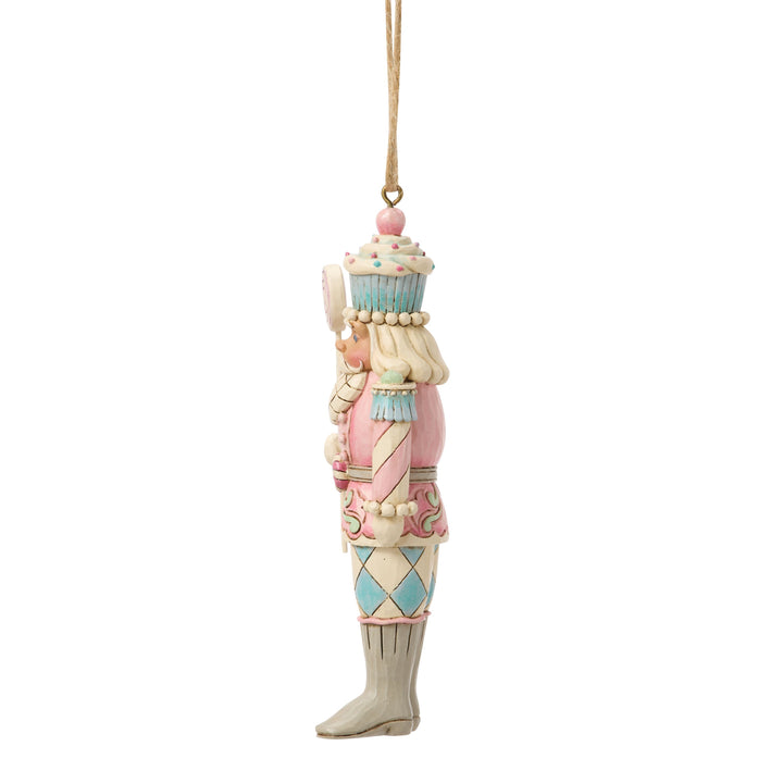 Jim Shore Heartwood Sweets: Sweets Soldier Holding Lollipop Hanging Ornament sparkle-castle