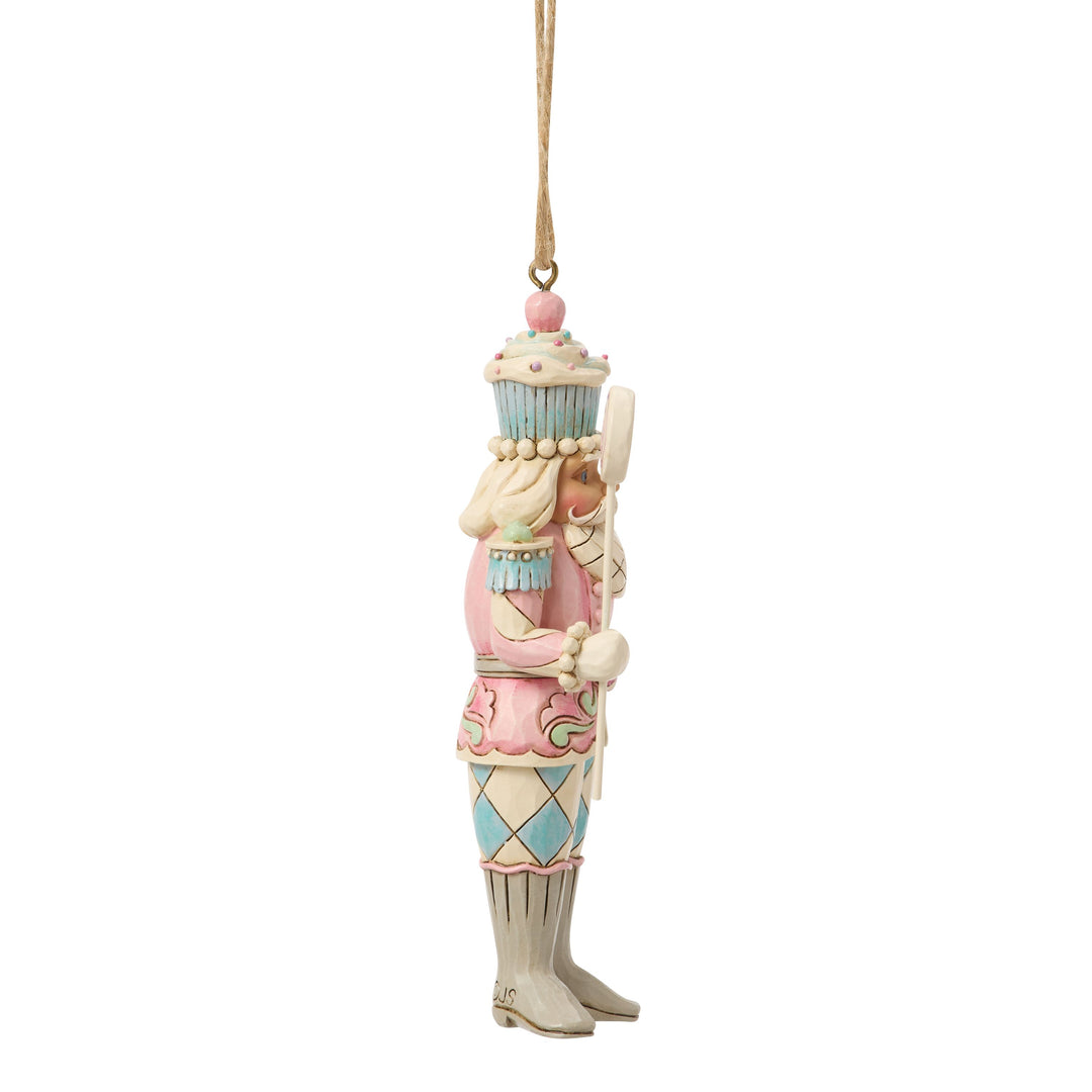Jim Shore Heartwood Sweets: Sweets Soldier Holding Lollipop Hanging Ornament sparkle-castle