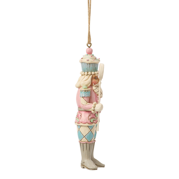 Jim Shore Heartwood Sweets: Sweets Soldier Holding Lollipop Hanging Ornament sparkle-castle