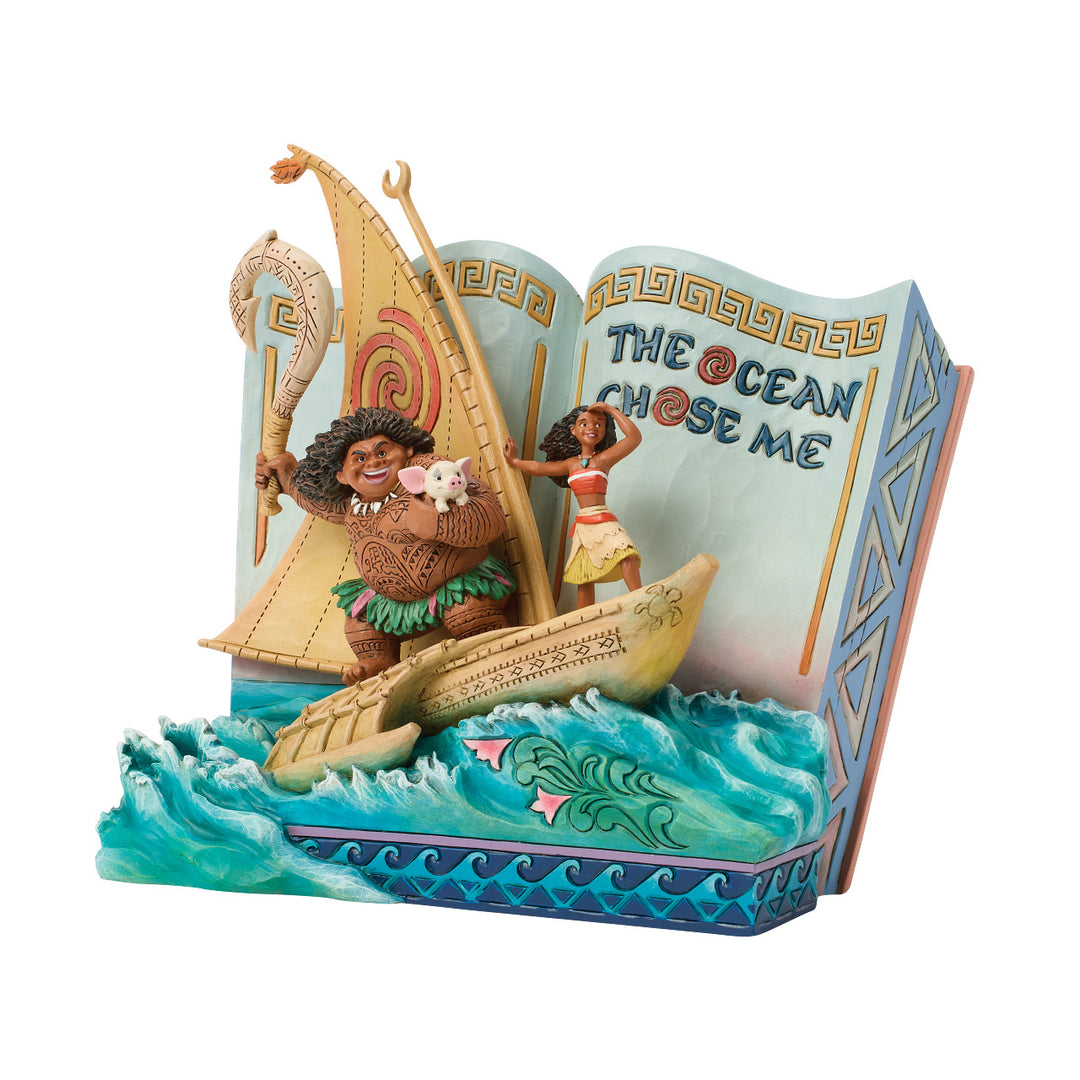 Jim Shore Disney Traditions: Moana Storybook Figurine sparkle-castle