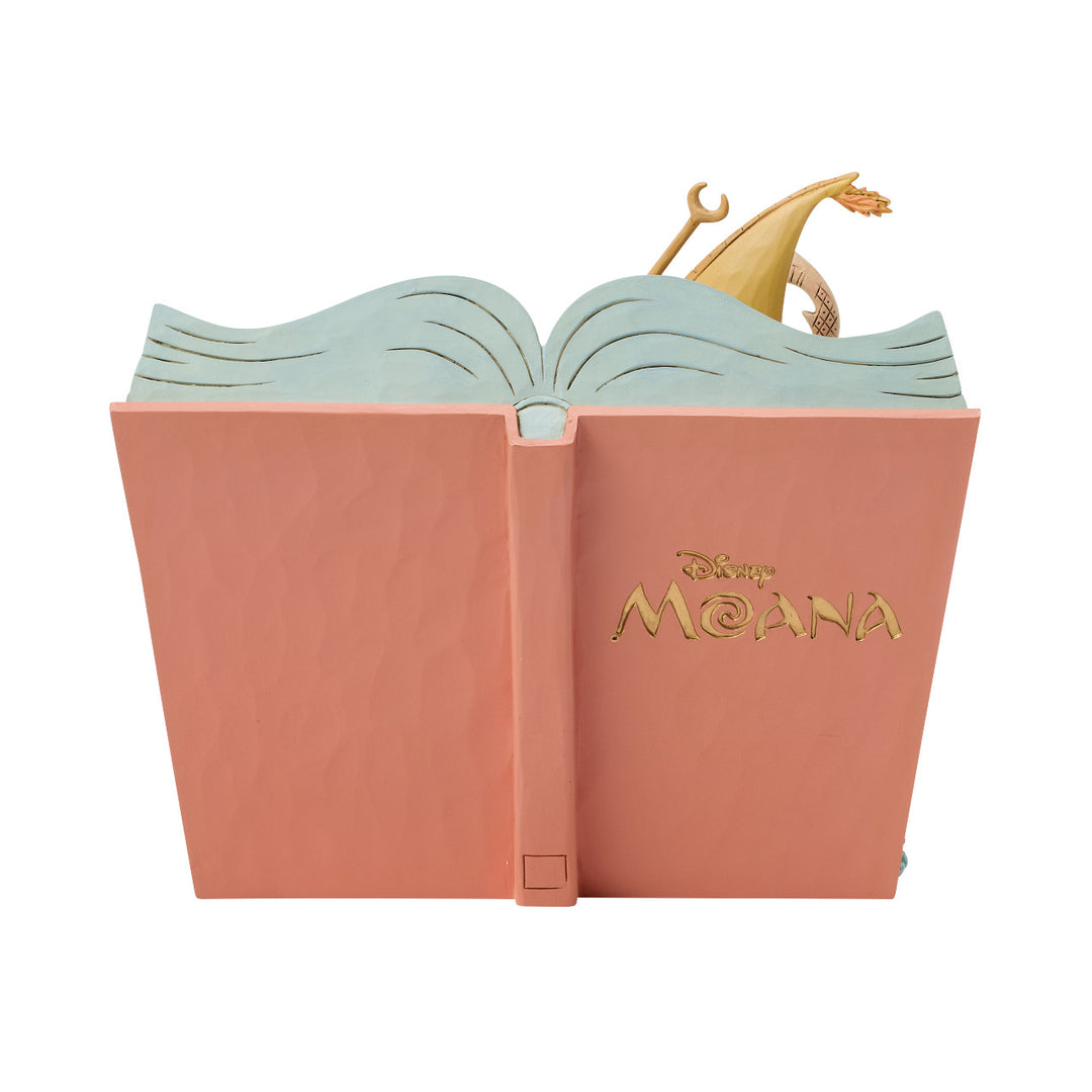 Jim Shore Disney Traditions: Moana Storybook Figurine sparkle-castle