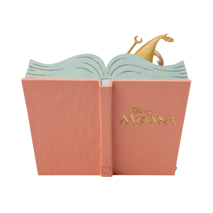 Jim Shore Disney Traditions: Moana Storybook Figurine sparkle-castle