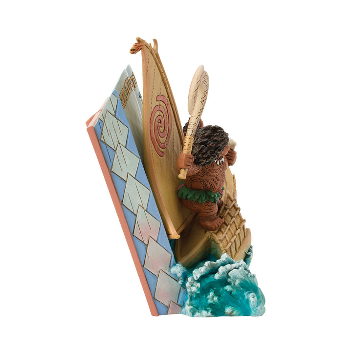 Jim Shore Disney Traditions: Moana Storybook Figurine sparkle-castle