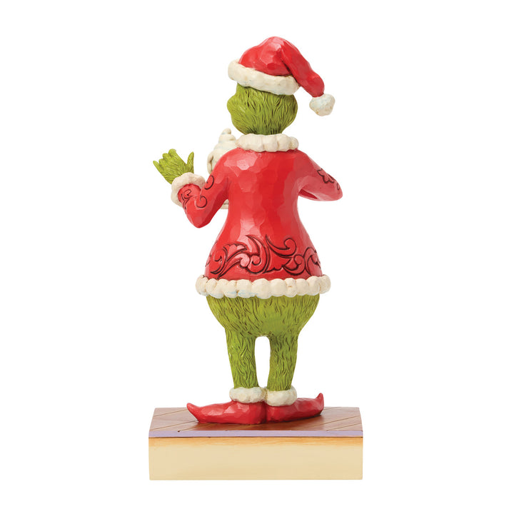 Jim Shore The Grinch: Grinch with Hot Chocolate Mug Figurine sparkle-castle