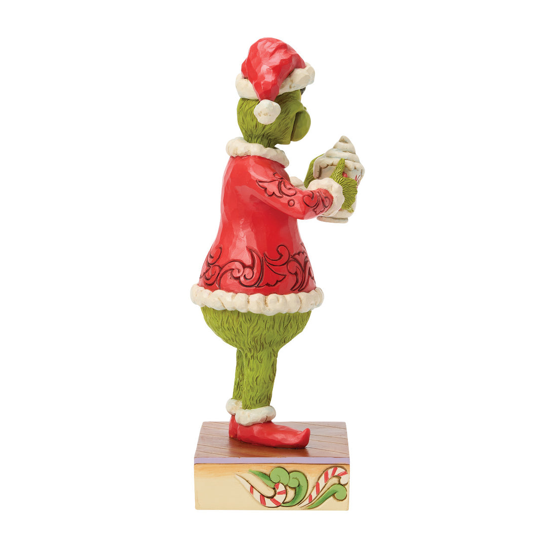 Jim Shore The Grinch: Grinch with Hot Chocolate Mug Figurine sparkle-castle