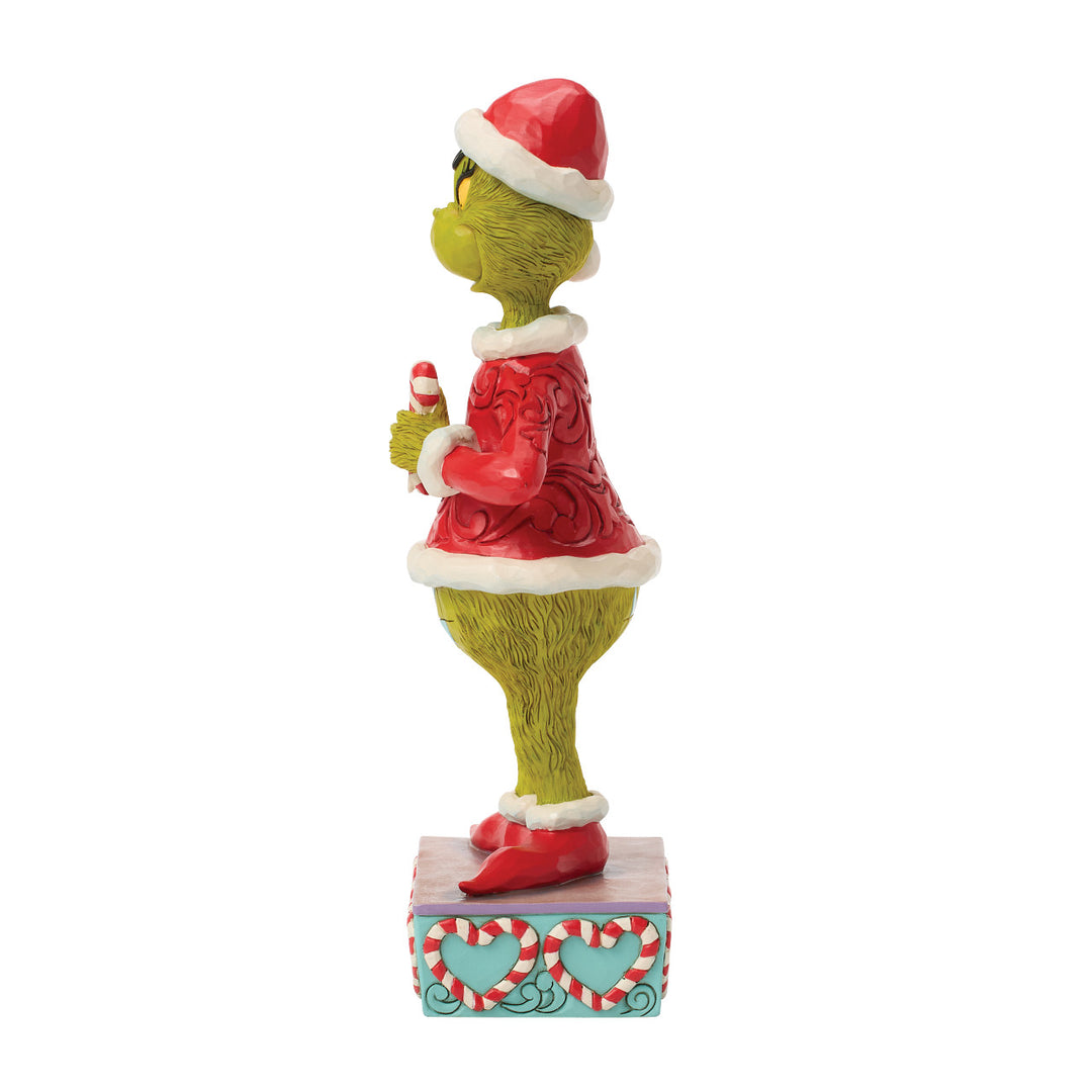 Jim Shore The Grinch: Grinch with Broken Candy Cane Figurine sparkle-castle