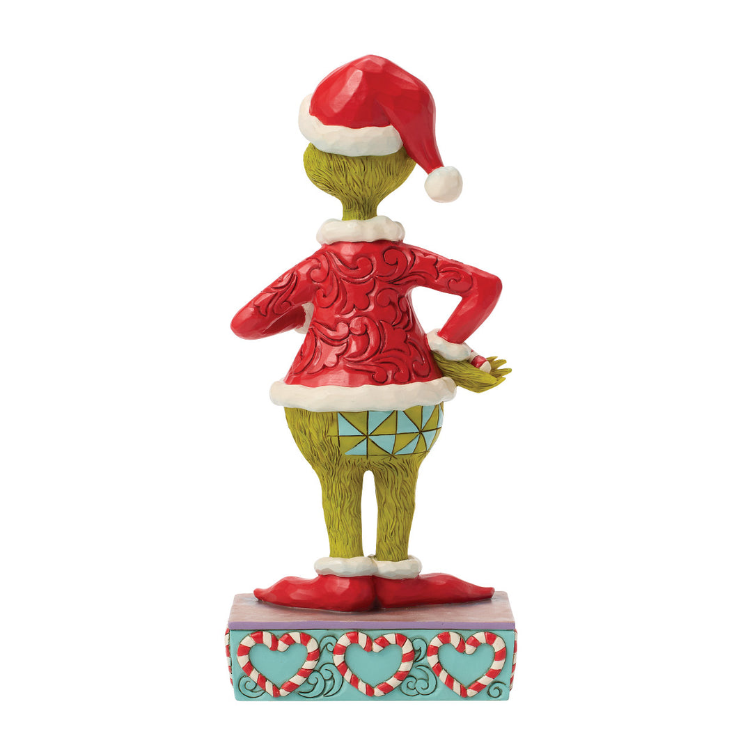 Jim Shore The Grinch: Grinch with Broken Candy Cane Figurine sparkle-castle