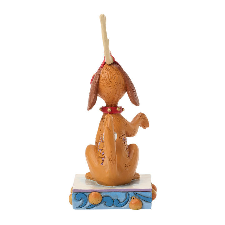 Jim Shore The Grinch: Max With Bell On Tail Figurine sparkle-castle