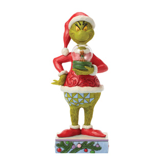 Jim Shore The Grinch: Grinch With Globe Figurine sparkle-castle