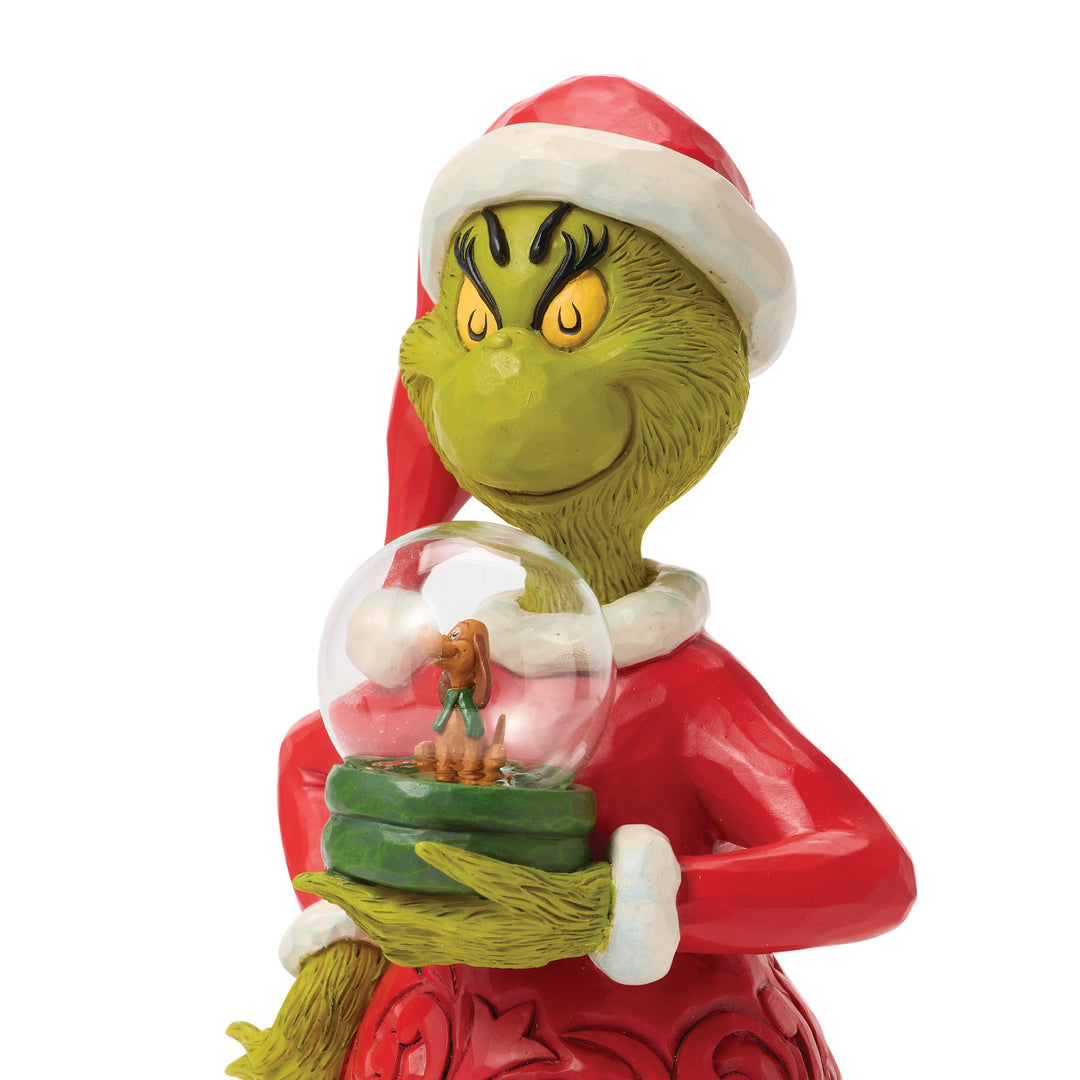Jim Shore The Grinch: Grinch With Globe Figurine sparkle-castle