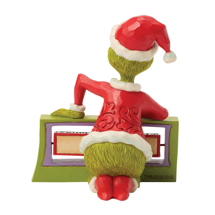 Jim Shore The Grinch: Grinch With Rotating Sign Figurine sparkle-castle