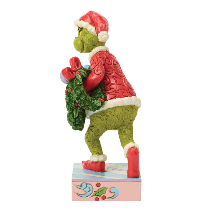 Jim Shore The Grinch: Grinch Stealing Wreaths Figurine sparkle-castle