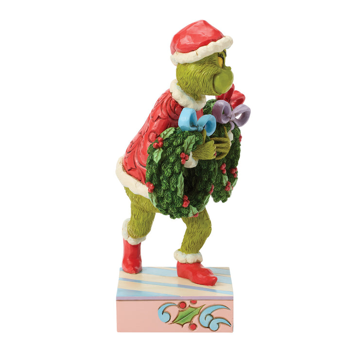 Jim Shore The Grinch: Grinch Stealing Wreaths Figurine sparkle-castle