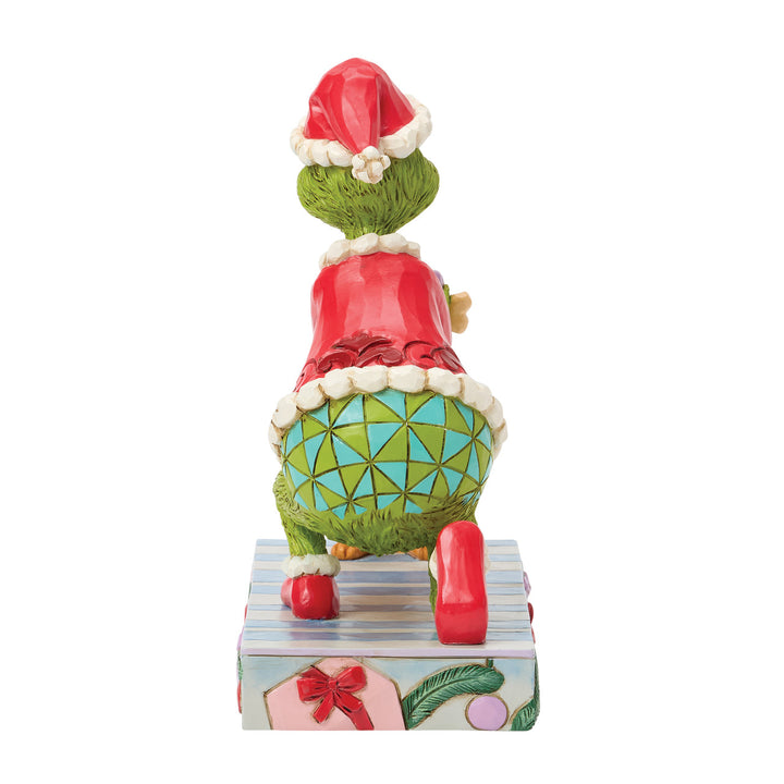 Jim Shore The Grinch: Grinch Giving Max a Bone Figurine sparkle-castle