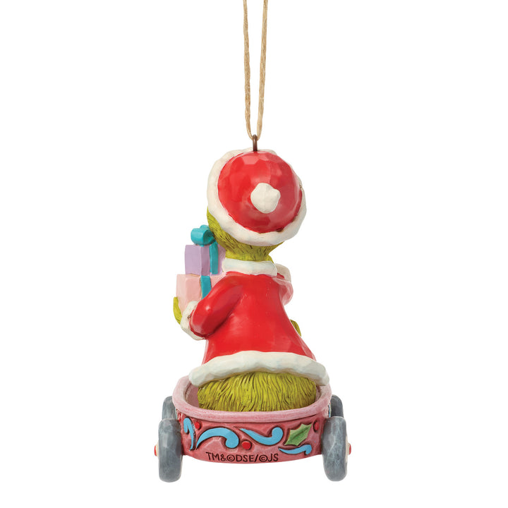 Jim Shore The Grinch: Grinch Sitting In Wagon Hanging Ornament sparkle-castle