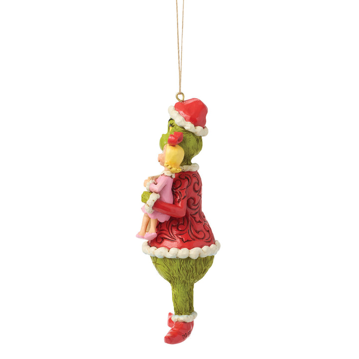 Jim Shore The Grinch: Grinch With Cindy Lou Holding Signs Hanging Ornament sparkle-castle