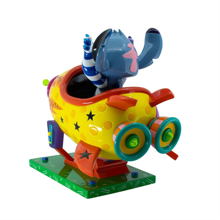 Disney Britto: Stitch Rocket Ship Figurine sparkle-castle