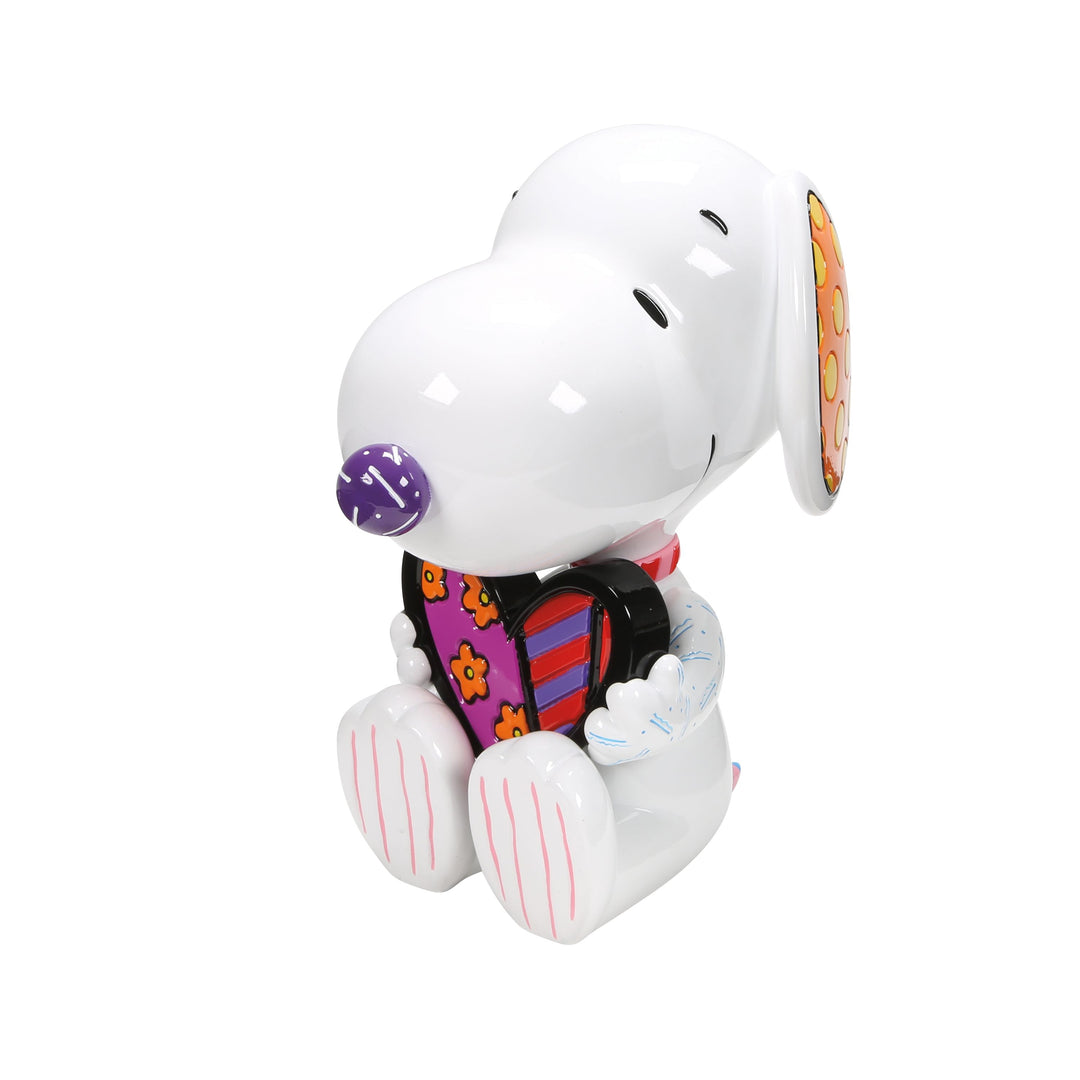 Peanuts Britto: Snoopy With Heart Big Figurine sparkle-castle