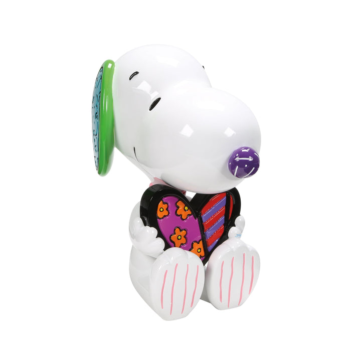 Peanuts Britto: Snoopy With Heart Big Figurine sparkle-castle
