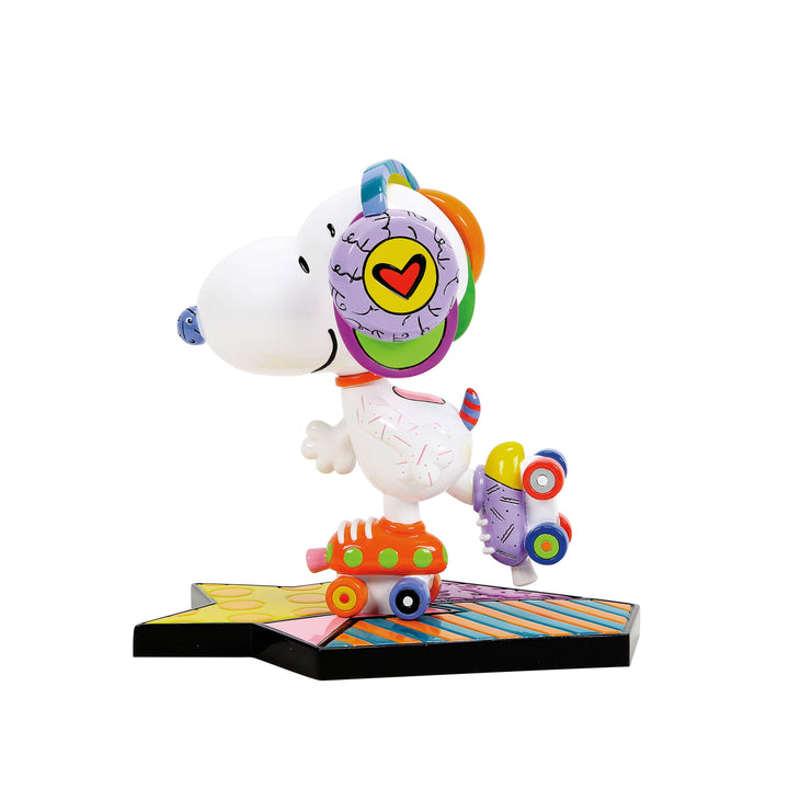 Peanuts Britto: Snoopy Roller Skate Figurine sparkle-castle